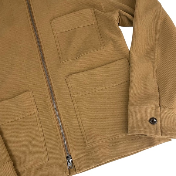 Banana Republic Men’s Ponte Zip Up Chore Coat Jacket Hazel Gaze Medium - Picture 8 of 14